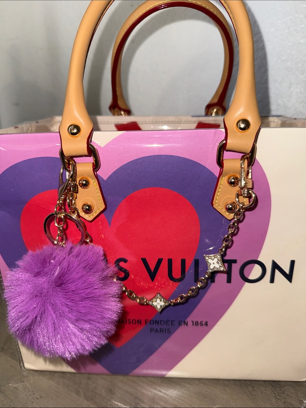 LOUIS VUITTON shopping tote bag with extras